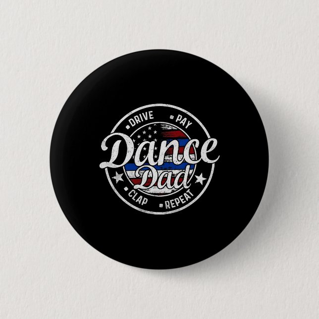 Vater Dance Vintag American Dancer Tanzer Vater's Button (Vorderseite)