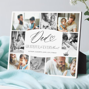 Vater dankbar für jeden Augenblick FotoCollage Fotoplatte