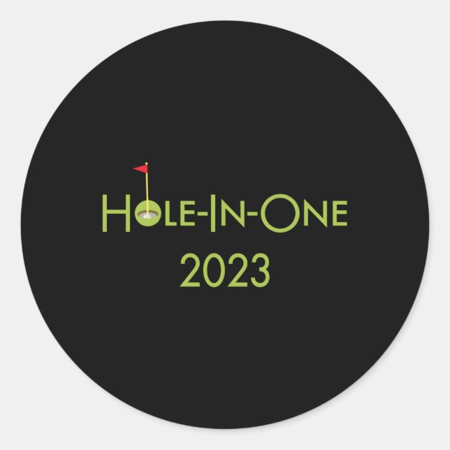 Väter Day Golf Thema für Golfer Vater, die eine H Runder Aufkleber (Vorderseite)