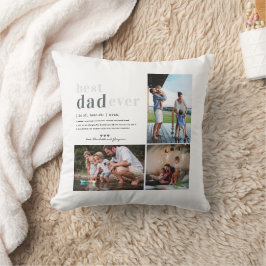 Vater-Definition | 3 FOTO PERSONALISIERT Kissen