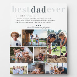 Vater-Definition | 8 Foto Personalisiert Plaque Fotoplatte
