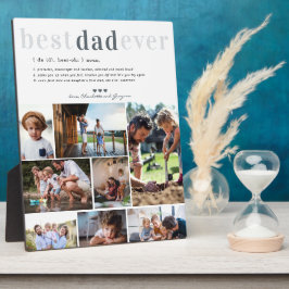 Vater-Definition | 8 Foto Personalisiert Plaque Fotoplatte