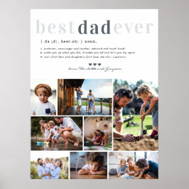 Vater-Definition | 8 FOTO PERSONALISIERT Poster