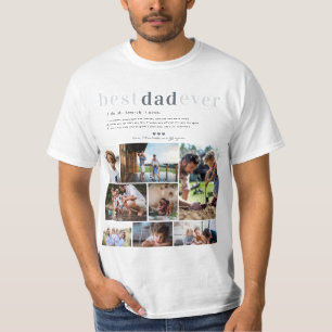 Vater-Definition   8 FOTO PERSONALISIERT  T-Shirt