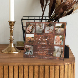 Vater Definition Holzkörnerkollage Tagesfotografie Fotoplatte