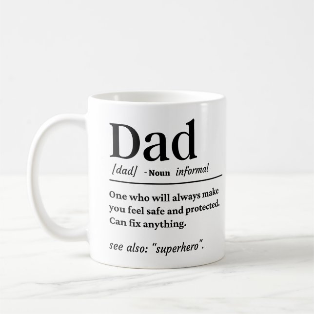 Vater-Definition Kaffeetasse (Links)