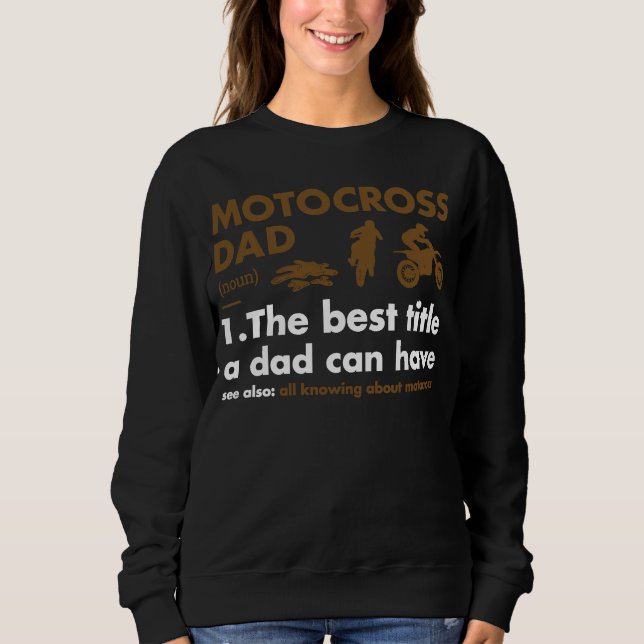 Vater Definition Motocross Sweatshirt (Vorderseite)