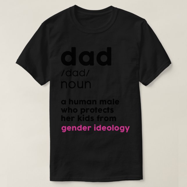 Vater-Definition T-Shirt (Design vorne)