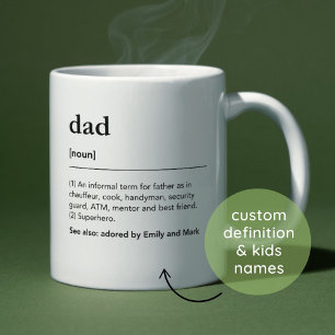 Vater Definition Tag Minimalistisch Bester Vater Kaffeetasse
