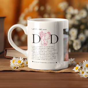 Vater Definitions-Foto-Geschenk   Benutzerdefinier Kaffeetasse
