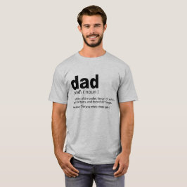 Vater-Definitions-lustiges Vater-T - Shirt-Zitat T-Shirt