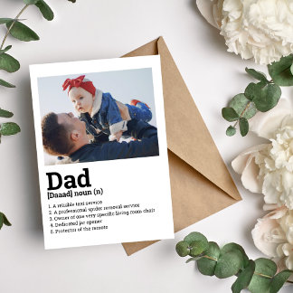 Vater-Definitionskarte Feiertagskarte