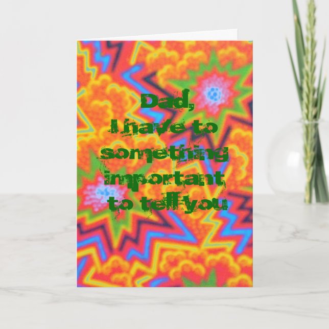 Vater, den du noch immer als Vaterkarte startst Karte (Vorderseite)