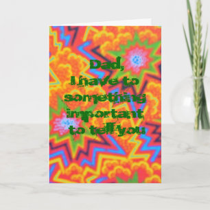 Vater, den du noch immer als Vaterkarte startst Karte