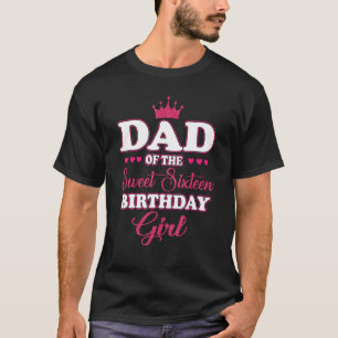Vater der 16 . Geburtstag Geburtstagskarte 16. Ros T-Shirt