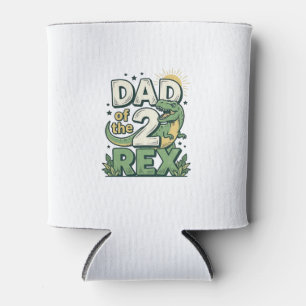 Vater der 2 Rex Dinosaurier Vater Shirt Design_1 Dosenkühler
