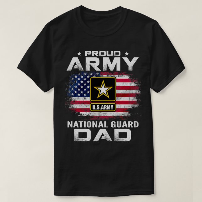 Vater der amerikanischen Nationalgarde mit amerika T-Shirt (Design vorne)