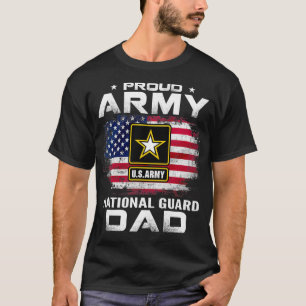 Vater der amerikanischen Nationalgarde mit amerika T-Shirt