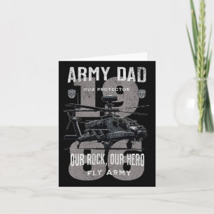 Vater der Armee Vater Militärvater Tag Apache Heli Karte