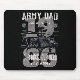 Vater der Armee Vater Militärvater Tag Apache Heli Mousepad