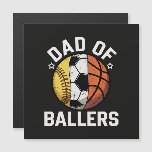 Vater der Baller Magnetkarte (Vorne/Hinten)