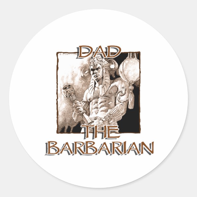 Vater der Barbarian Sticker (Vorderseite)