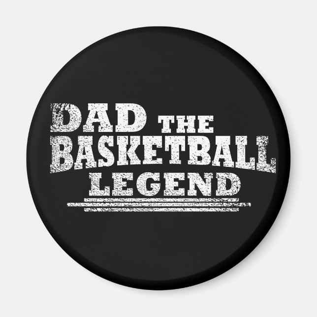 Vater der Basketball-Legende lustige Väter Tagesge Magnet (Vorne)
