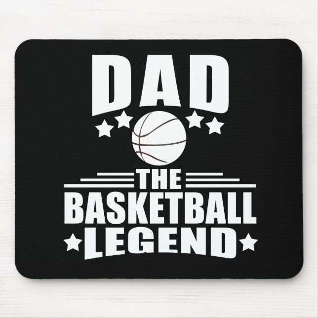 Vater der Basketball-Legende lustige Väter Tagesge Mousepad (Vorne)