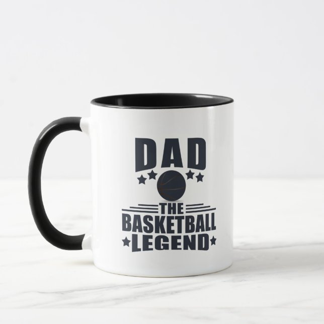 Vater der Basketball-Legende lustige Väter Tagesge Tasse (Links)