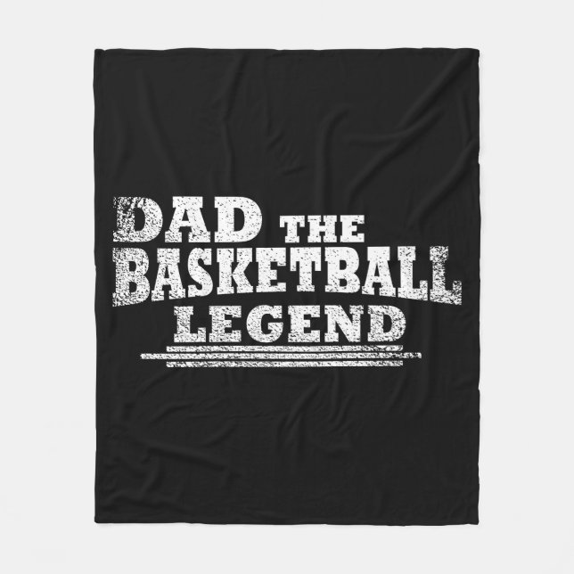 Vater der Basketballlegende Väter Tagesgeschenke Fleecedecke (Vorderseite)