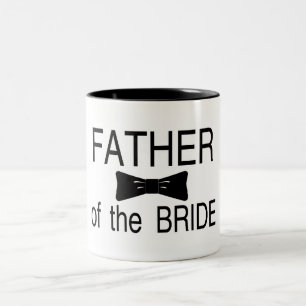 Vater der Braut Bowtie Zweifarbige Tasse