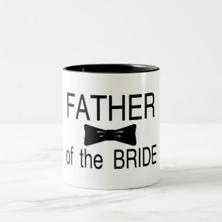 Vater der Braut Bowtie Zweifarbige Tasse