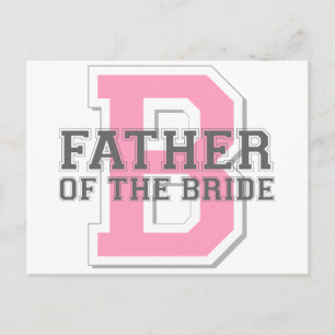 Vater der Braut Cheer Postkarte