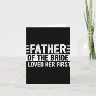 Vater der Braut, die ich ihr ersten Hochzeitsattel Karte