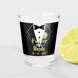 Vater der Braut Hochzeit Tuxedo individuell anpass Schnapsglas