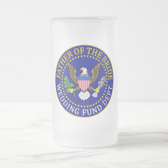 Vater der Braut Mattglas Bierglas (Mittel)