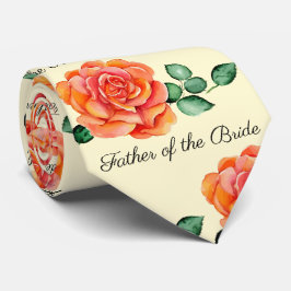 Vater der Braut Peach Rose Neck Tie Krawatte