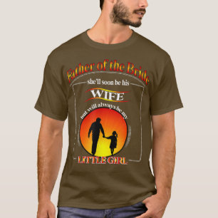Vater der Braut Sonnenuntergang immer ein Papa T-Shirt