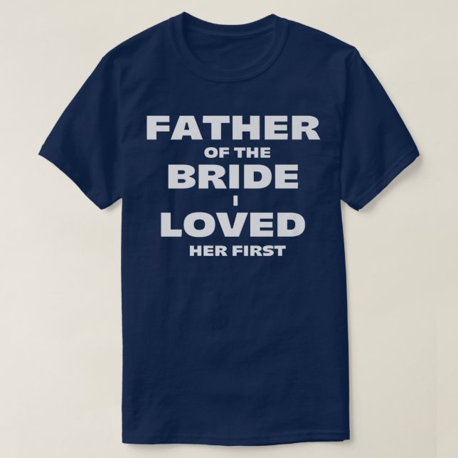 Vater der Braut T-Shirt (Design vorne)