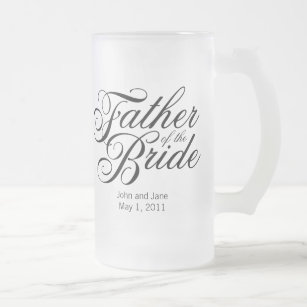 Vater der Braut-Tasse Mattglas Bierglas