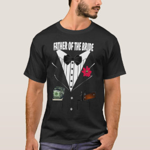 Vater der Braut Tuxedo Hochzeitgruppe Probe T-Shirt