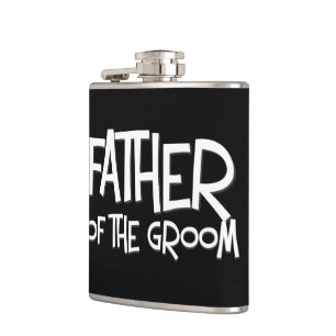 Vater der Bräutigam-Hochzeits-Geschenk-Flasche Flachmann