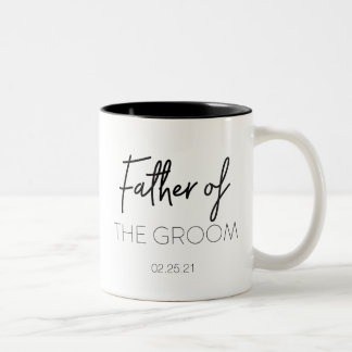 Vater der Bräutigam-Tasse Zweifarbige Tasse