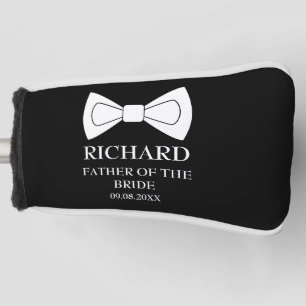 Vater der Bride Black Elegant Moderne Hochzeit Golf Headcover
