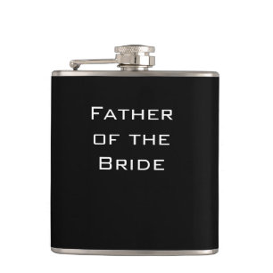 Vater der Bride Black Flask Flachmann