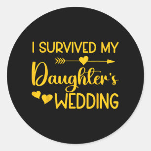 Vater der Bride Funny Bridal Bachelor Party Da Runder Aufkleber