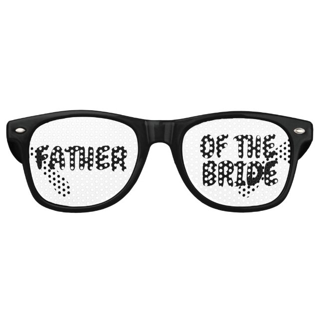 VATER DER BRIDE WEDDING PARTY SUNGLASSES PARTYBRILLE (Vorderseite)