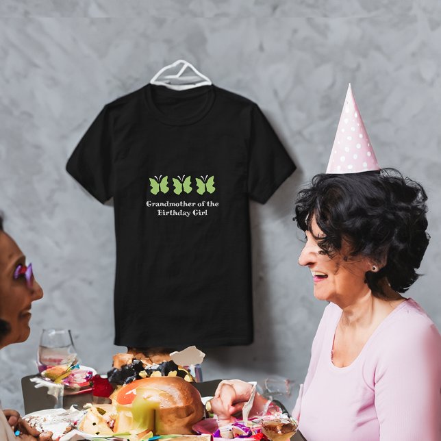 Vater der Butterfly-Geburtstagskarte T-Shirt (Von Creator hochgeladen)