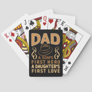 Vater - der erste Held des Sohnes, die erste Liebe Spielkarten