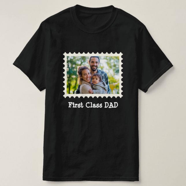 VATER der ersten Klasse Bester Vater, benutzerdefi T-Shirt (Design vorne)